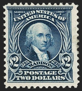 Sale 1227, Lot 3230, 1902-08 Issues (Scott 300-313), $2.00 Dark Blue (312) Sale 1227, Lot 3230, 1902-08 Issues (Scott 300-313)