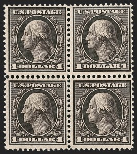 Sale 1227, Lot 3287, 1908-10 Washington-Franklin Issues (Scott 331-356), $1.00 Violet Brown (342) Sale 1227, Lot 3287, 1908-10 Washington-Franklin Issues (Scott 331-356)