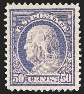 Sale 1230, Lot 1993, 1913-23 Issues (Scott 406-547), 50c Violet (421) Sale 1230, Lot 1993, 1913-23 Issues (Scott 406-547)