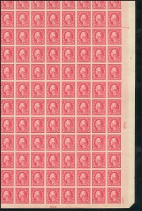 Sale 1230, Lot 2011, 1913-23 Issues (Scott 406-547), 5c Carmine, Imperforate, Error (485) Sale 1230, Lot 2011, 1913-23 Issues (Scott 406-547)