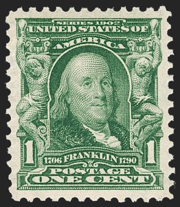 Sale Number 1232, Lot Number 1225, 1902-08 Issues (Scott 300-320) Sale Number 1232, Lot Number 1225, 1902-08 Issues (Scott 300-320)