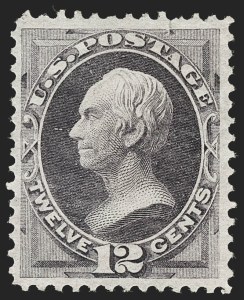 Sale 1234, Lot 170, 1870-73 Bank Note Issues (Scott 134-166), 12c Dull Violet (151) Sale 1234, Lot 170, 1870-73 Bank Note Issues (Scott 134-166)