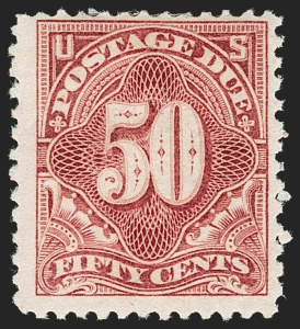 Sale 1234, Lot 393, Postage Due, Registration, Offices in China, 50c Deep Claret (J37) Sale 1234, Lot 393, Postage Due, Registration, Offices in China