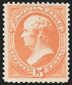 Sale 1235, Lot 1151, 1879 American Bank Note Co. Issue (Scott 182-191), 15c Red Orange (189) Sale 1235, Lot 1151, 1879 American Bank Note Co. Issue (Scott 182-191)