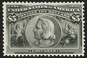 Sale 1240, Lot 312, 1893 Columbian Issue (Scott 230-245), $5.00 Columbian (245) Sale 1240, Lot 312, 1893 Columbian Issue (Scott 230-245)