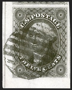 Sale Number 1242, Lot Number 395, Twelve-Cent: Off-Cover (Scott 17) Sale Number 1242, Lot Number 395, Twelve-Cent: Off-Cover (Scott 17)