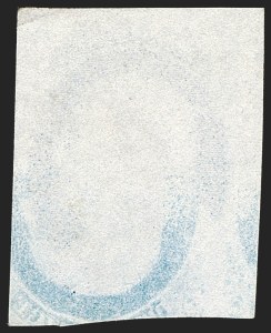 Sale 1242, Lot 52, One-Cent: Plate One Late (Scott 7, 9), 1c Blue, Type IV, Printed on Both Sides (9a) Sale 1242, Lot 52, One-Cent: Plate One Late (Scott 7, 9)