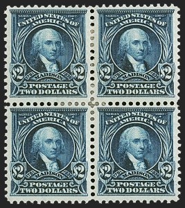 Sale 1244, Lot 386, 1902-08 Issues (Scott 300-320), $2.00 Dark Blue (312) Sale 1244, Lot 386, 1902-08 Issues (Scott 300-320)