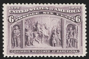Sale Number 1245, Lot Number 1465, 1c-30c 1893 Columbian Issue (Scott 230-239) Sale Number 1245, Lot Number 1465, 1c-30c 1893 Columbian Issue (Scott 230-239)