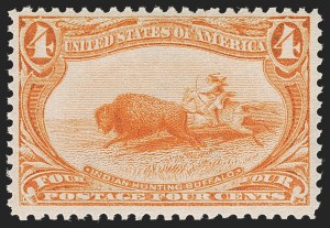 Sale 1245, Lot 1613, 1c-50c 1898 Trans-Mississippi Issue (Scott 285-291), 4c Trans-Mississippi (287) Sale 1245, Lot 1613, 1c-50c 1898 Trans-Mississippi Issue (Scott 285-291)