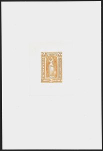 Sale 1249, Lot 27, 1875 Continental Bank Note Co. Proofs, $3.00 1875 Issue, Large Die Trial Color Proofs on India (PR25TC1a) Sale 1249, Lot 27, 1875 Continental Bank Note Co. Proofs