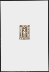 Sale 1249, Lot 27, 1875 Continental Bank Note Co. Proofs, $3.00 1875 Issue, Large Die Trial Color Proofs on India (PR25TC1a) Sale 1249, Lot 27, 1875 Continental Bank Note Co. Proofs