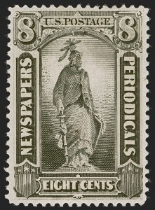 Sale 1249, Lot 78, 1879 American Bank Note Co. Issue (Scott PR57-PR79), 8c Black, 1879 Issue (PR61) Sale 1249, Lot 78, 1879 American Bank Note Co. Issue (Scott PR57-PR79)