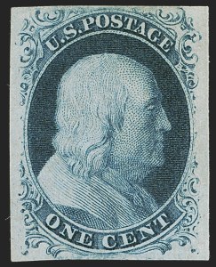 Sale Number 1251, Lot Number 1021, 1851-57 Issues (Scott 7-38) Sale Number 1251, Lot Number 1021, 1851-57 Issues (Scott 7-38)