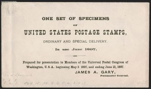 Sale 1254, Lot 566, The Mulholland Collection of Specimens - Columbians thru Back-of-Book, Possessions, 1897 Universal Postal Congress Overprints (246S-O thru 278S-O, E5S-O, J38S-O thru J44S-O) Sale 1254, Lot 566, The Mulholland Collection of Specimens - Columbians thru Back-of-Book, Possessions