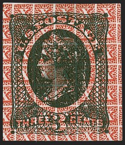 Sale 1254, Lot 621, The Jan Hofmeyr Collection of 3c 1861-68 - Proofs, Off-Cover, National Bank Note Co., 3c Liberty, Black Green on White Wove, Safety Paper Essays (79-E31a, b, d, e, f, g, h) Sale 1254, Lot 621, The Jan Hofmeyr Collection of 3c 1861-68 - Proofs, Off-Cover