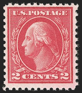 Sale 1256, Lot 2203, 1912-23 Issues (Scott 387-539), 2c Deep Rose, Ty. Ia (500) Sale 1256, Lot 2203, 1912-23 Issues (Scott 387-539)