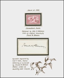 Sale 1258, Lot 3030, Artist Remarques and Signed Stamps, $1.00-$7.50 1934-1986 Hunting Permits, Accompanied by Artist Signatures (RW1-RW53) Sale 1258, Lot 3030, Artist Remarques and Signed Stamps