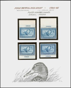Sale 1258, Lot 3031, Artist Remarques and Signed Stamps, 1934-2012 Hunting Permits, Complete Plate Number Collection (RW1-RW79) Sale 1258, Lot 3031, Artist Remarques and Signed Stamps