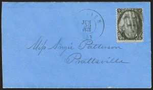 Sale 1260, Lot 49, 1861-68 Issues and Re-Issue, 2c Black (73) Sale 1260, Lot 49, 1861-68 Issues and Re-Issue