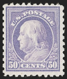 Sale 1262, Lot 1001, 1912-23 Issues, 50c Light Violet (477) Sale 1262, Lot 1001, 1912-23 Issues