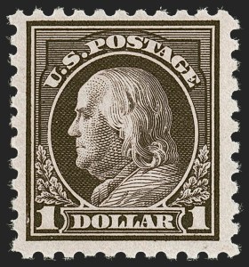 Sale 1262, Lot 1002, 1912-23 Issues, $1.00 Violet Black (478) Sale 1262, Lot 1002, 1912-23 Issues