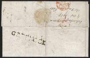 Sale 1262, Lot 31, Railroad, Transatlantic, Potato Famine, Steamboat, (Petersburg Va., 1789) Private Ship Letter to Scotland Sale 1262, Lot 31, Railroad, Transatlantic, Potato Famine, Steamboat