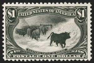 Sale 1268, Lot 266, 1898 Trans-Mississippi Issue (Scott 285-293), $1.00 Black, Trans-Mississippi (292) Sale 1268, Lot 266, 1898 Trans-Mississippi Issue (Scott 285-293)