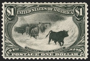 Sale 1268, Lot 268, 1898 Trans-Mississippi Issue (Scott 285-293), $1.00 Black, Trans-Mississippi (292) Sale 1268, Lot 268, 1898 Trans-Mississippi Issue (Scott 285-293)