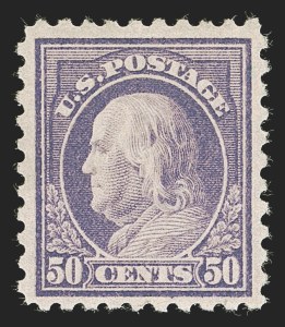 Sale 1288, Lot 198, 1912-23 Issues (Scott 420-594), 50c Violet (440) Sale 1288, Lot 198, 1912-23 Issues (Scott 420-594)