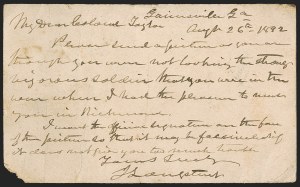 Sale 1291, Lot 598, Civil War Military Mails: Confederate Military and Govt. Figures, James Longstreet Sale 1291, Lot 598, Civil War Military Mails: Confederate Military and Govt. Figures