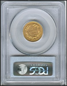 Princess Gold, $3, 1856 - S, 7975, Reverse