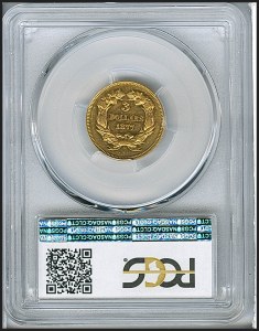 Princess Gold, $3, 1877 - , 7999, Reverse