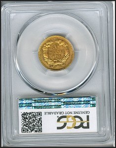 Princess Gold, $3, 1881 - , 8003, Reverse