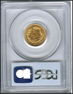 Princess Gold, $3, 1887 - , 8009, Reverse