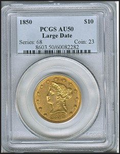Liberty Eagle, $10, 1850 - , 8603, Obverse