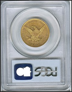 Liberty Eagle, $10, 1859 - , 8628, Reverse