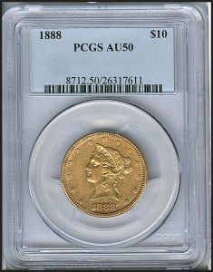 Liberty Eagle, $10, 1888 - , 8712, Obverse