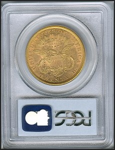 Liberty Double Eagle, $20, 1874 - CC, 8971, Reverse
