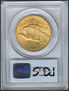 Saint-Gaudens Double Eagle, $20, 1910 - , 9154, Reverse