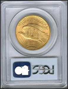 Saint-Gaudens Double Eagle, $20, 1915 - S, 9168, Reverse