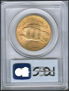 Saint-Gaudens Double Eagle, $20, 1922 - , 9173, Reverse