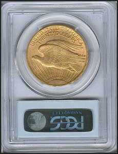 Saint-Gaudens Double Eagle, $20, 1923 - , 9175, Reverse