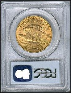 Saint-Gaudens Double Eagle, $20, 1927 - , 9186, Reverse