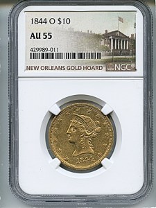 Liberty Eagle, $10, 1844 - O, 8591, Obverse