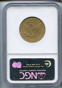 Liberty Eagle, $10, 1848 - O, 8600, Reverse