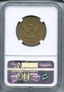 Liberty Eagle, $10, 1849 - , 8601, Reverse