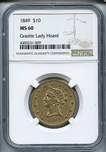 Liberty Eagle, $10, 1849 - , 8601, Obverse