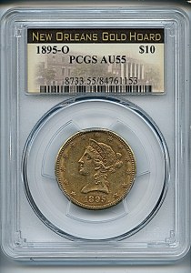Liberty Eagle, $10, 1895 - O, 8733, Obverse
