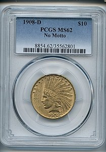 Princess Eagle, $10, 1908 - D, 8854, Obverse
